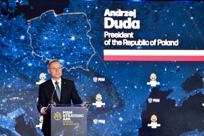 Prezydent Andrzej Duda przemawia
