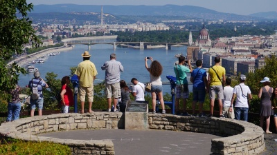 Turyści w Budapeszcie
